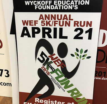 on corrugated plastic