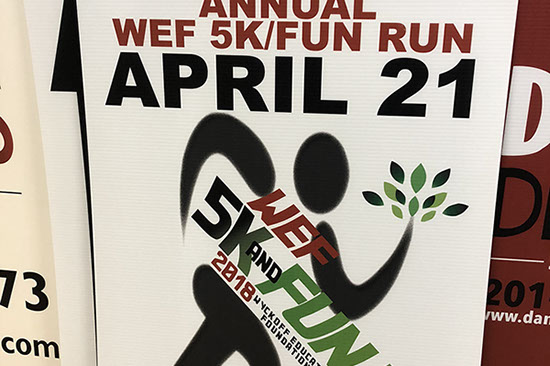 on corrugated plastic