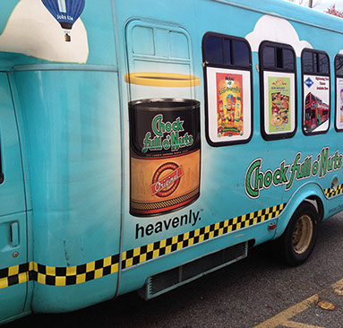 Digital Printed vinyl on a bus