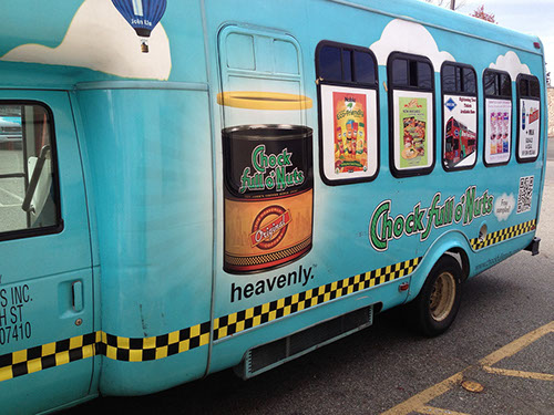 Digital Printed vinyl on a bus