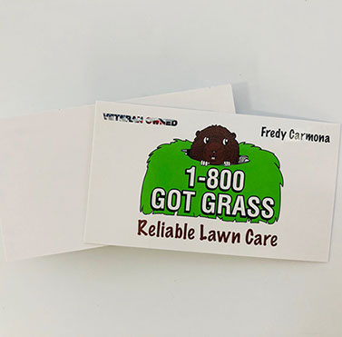 Business Card Glossy paper with graphics