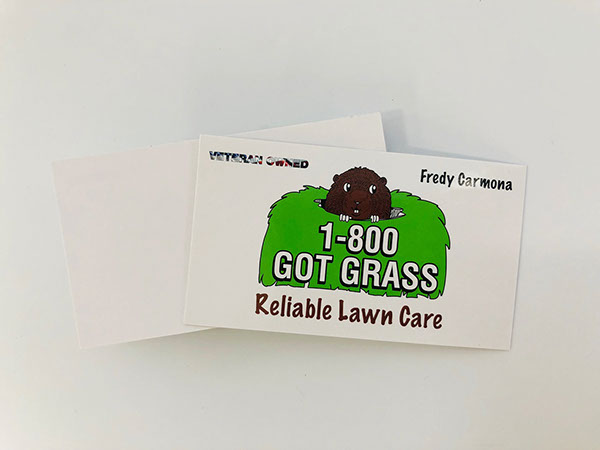 Business Card Glossy paper with graphics