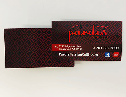 Glossy paper and full color in both sides