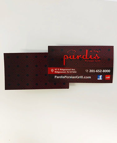 Business Card Glossy paper and full color in both sides