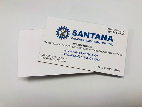 Business Card Matte paper with thicker border