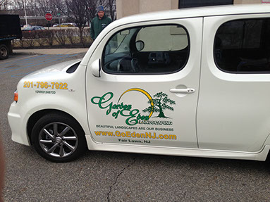Vehicle Lettering Printed and die cut vinyl on vehicle