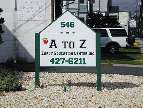 Cut Vinyl on Aluminum Sign