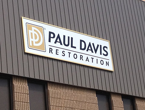 Cut Vinyl on Commercial Panel Sign