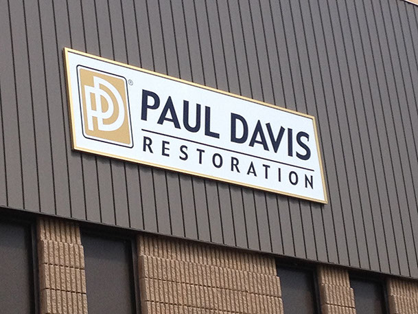 Cut Vinyl on Commercial Panel Sign