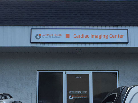 Cut vinyl on acrylic sign