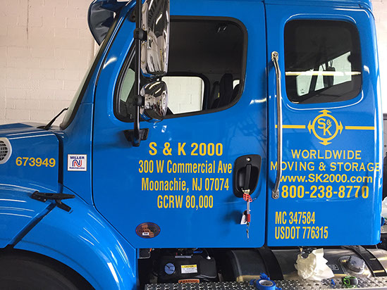 Vehicle Lettering Printed and die cut vinyl on vehicle