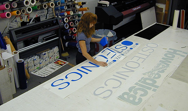 Vinyl Lettering on production cut vinyl preparation