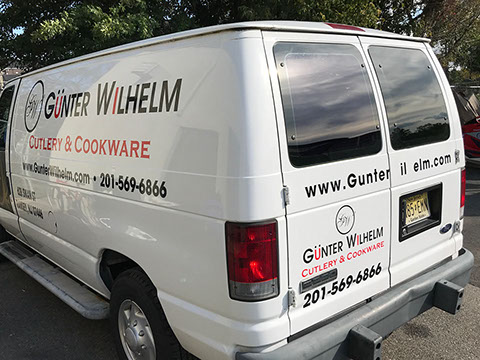 Printed and die cut vinyl on vehicle