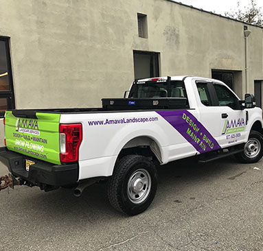 Hybrid Vehicle Wrap Printed and die cut