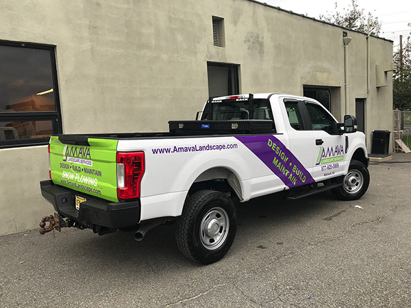 Hybrid Vehicle Wrap Printed and die cut