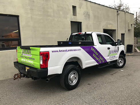 Hybrid Vehicle Wrap Printed and die cut