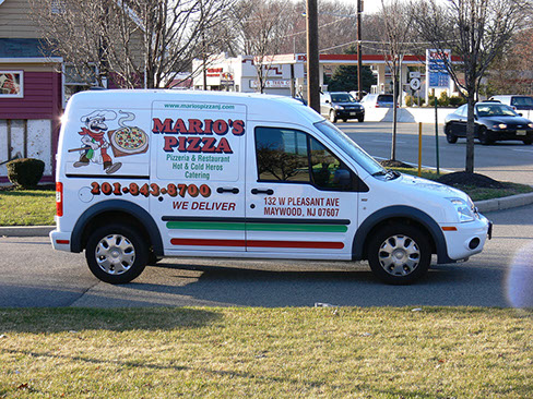 Digital Printed vinyl on a van