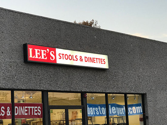 Cut Vinyl Graphics light box