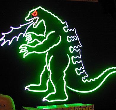 Godzilla decorative piece