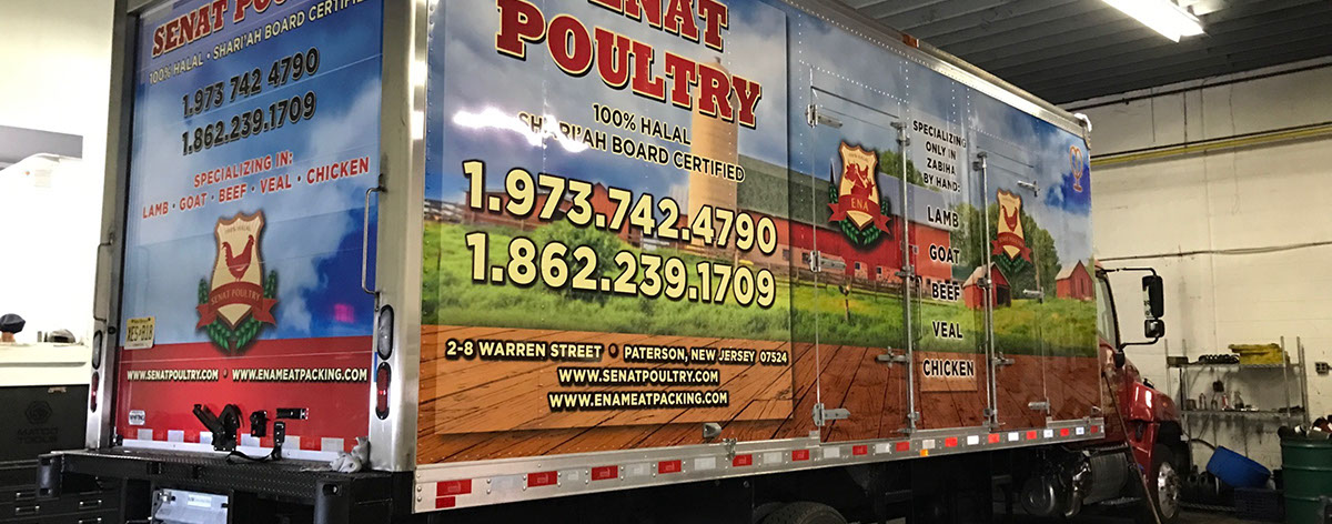 Digitally Printed Graphics on a truck