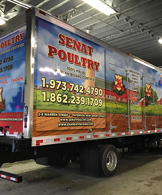 Digitally Printed Graphics on a truck