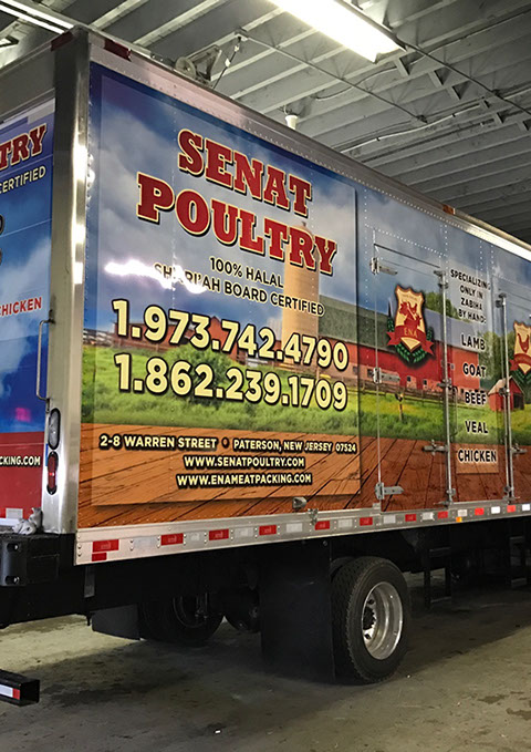 Digitally Printed Graphics on a truck