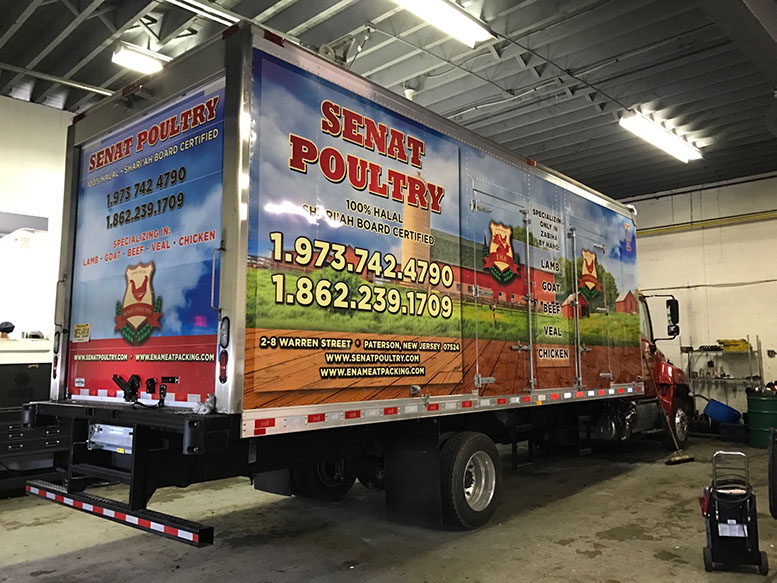 Digitally Printed Graphics on a truck