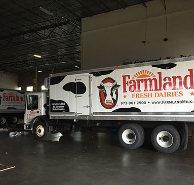 Digital Printed vinyl on a truck