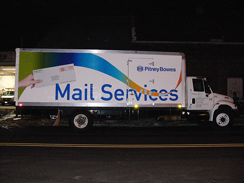 Digital Printed vinyl graphics on a truck